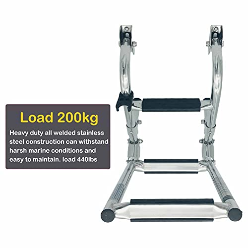 Escalera plegable removible para piscina y embarcación miniatura 5