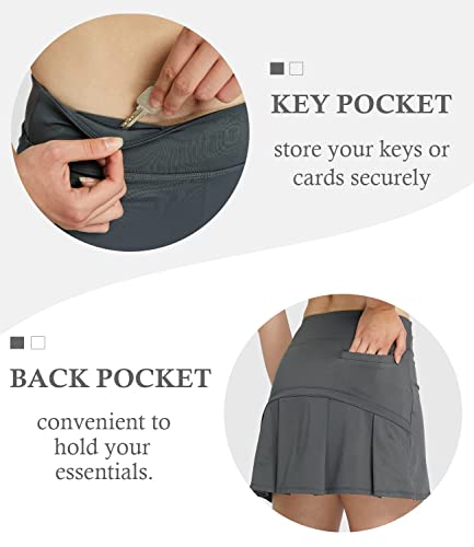 Image of HonourSex Women Golf Skirts with Pockets Tennis Skirts with Shorts Skorts Activewear Hiking Workout