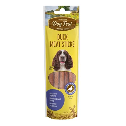 Image of Barkbutler x Dogfest Meat Sticks Duck, Dog Treat 45g| Protein Packed, Made with Natural Ingredients | 0% Artificial Flavours, Colours or Preservatives | Select Grade, for All Adult Breeds