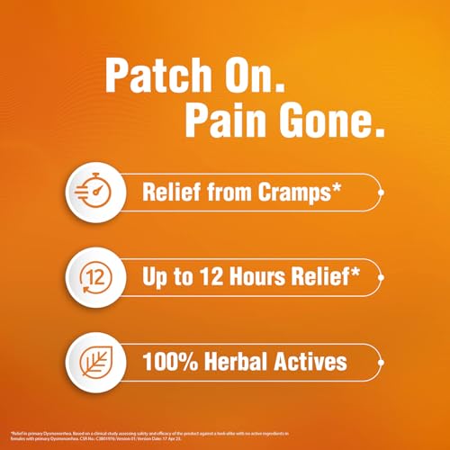Image of Volini Feminine Pain Relief Patch | Relief from Cramps | Pack of 2