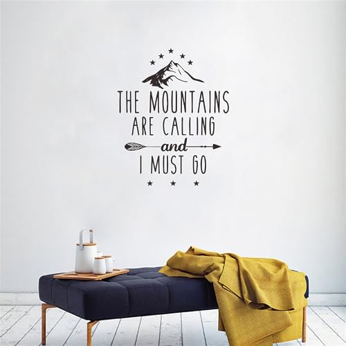 Vinilo decorativo con diseño "The Mountains Are Calling" miniatura 5