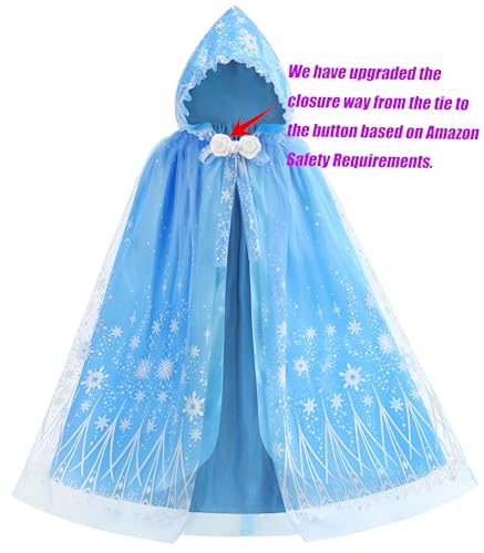 Capa con Capucha Elsa para Niñas 3-6 Años miniatura 2