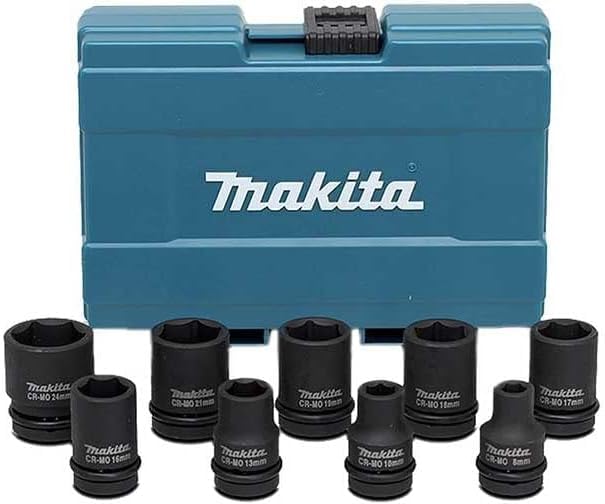 Amazon | マキタ(Makita) ソケット 9個セット 差込角1/2インチ(12.7mm