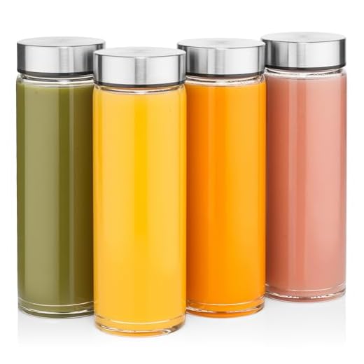 Wide Mouth Glass Juice Bottles
