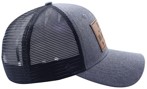Image of Dad in The Street Daddy in The Sheets Trucker Hat for Men, Funny Cotton Daddy Leather Patch Baseball Cap