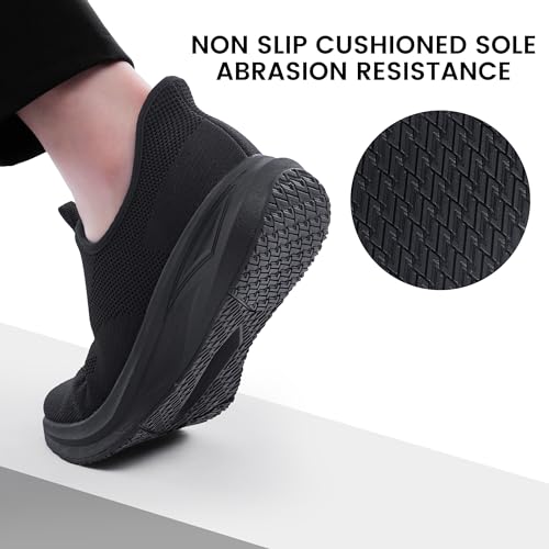Men's Hands Free Slip On Walking Shoes Non Slip Laceless Lightweight Comfortable Tennis Sneakers3