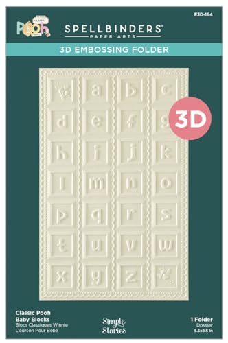 Classeur de gaufrage 3D Classic Pooh scrapbooking embossage Winnie l'Ourson Simple Stories