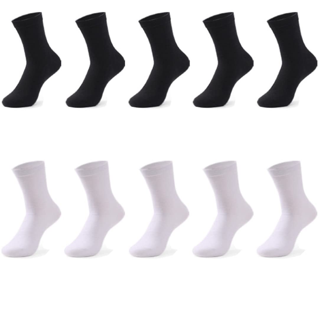Calcetines de algodón para hombre negro negocios suave transpirable invierno masculino calcetines largos más tamaño