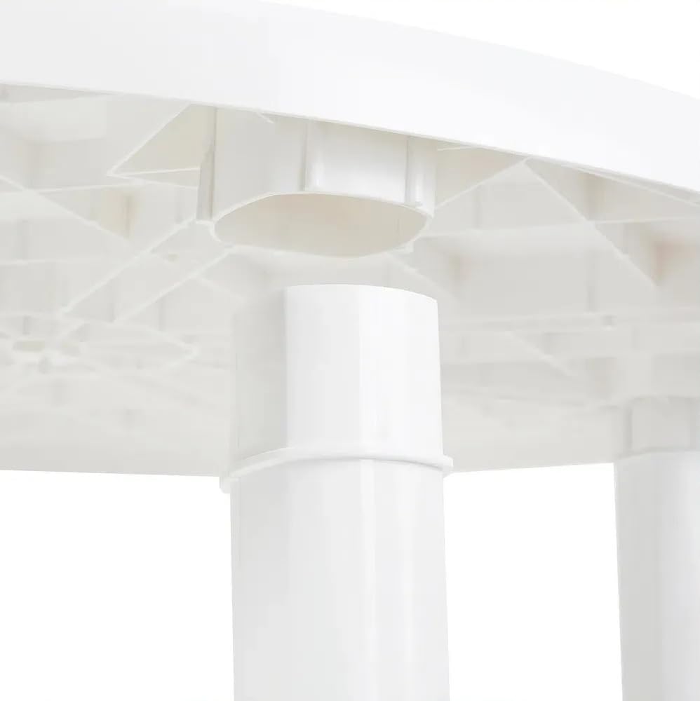Mesa de Jardín Oval Resol, Blanco | 130x90cm
