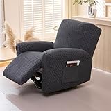 Soft Comfortable: This innovative 1/2/3 Seat stretchable recliner sofa slipcover, The fabric polyester spandex makes our recline couch covers more stretchy and durable, with good breathability while maintaining gloss. Tissu extensible de première qualité, doux et confortable, ajoute une touche d'élégance à votre décoration intérieure