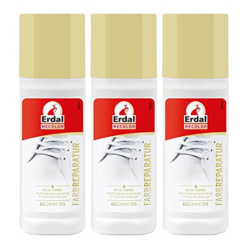3X Erdal Recolor Farb Reparatur Deckweiss 75 ml - Frisch die Farbe auf