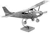 märklin flugzeug Detailgetreue Modelle Fascinations Metal Earth MMS045 - 502492, Cessna 172 Skyhawk, Konstruktionsspielzeug, 1 Metallplatine, ab 14 Jahren
