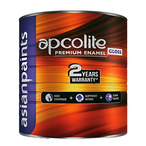 Image of Asian Paints Apcolite Premium Enamel Wall Paint (1 L, Smoke Grey Finish)