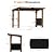 Modern Shade Woodberry Grill Gazebo 6' X 12', Cedar Wood Gazebo with Dual bar Tops & Shelves, Patio Gazebo with Galvanized Steel Roof, USB and USB-C Charging Ports, Hardtop Gazebo for Patio