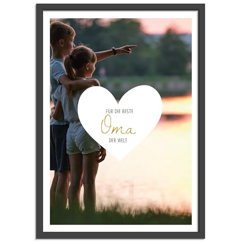 OWLBOOK® Personalisierte Geschenke für Oma - Fotogeschenke zum Geburtstag | Herz | Papier – Ansicht 1