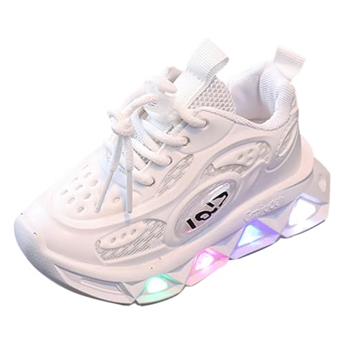 Zapatillas Deportivas Niña Zapatillas Luces Niña Running para Bambas con Luces Led Brillantes, de Piel Plataforma