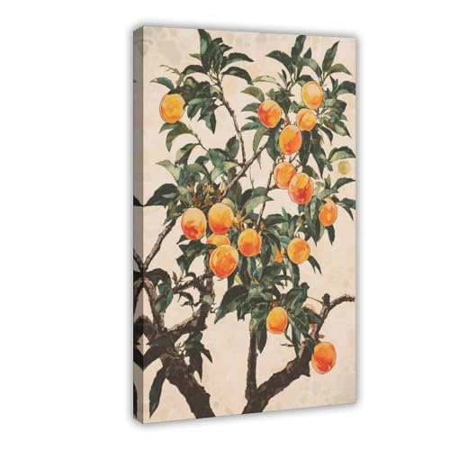 Poster sur toile motif pêcher pour habiller un mur vide