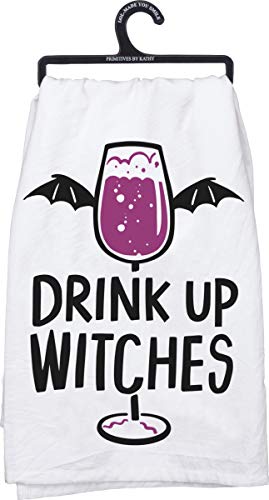 Primitives by Kathy Drink Up Witches Home Decor Kitchen Towel
