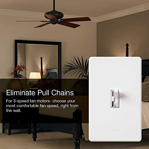 Lutron TGFSQ-FH-WH Toggler 3 Speed Fan Control thumb #2