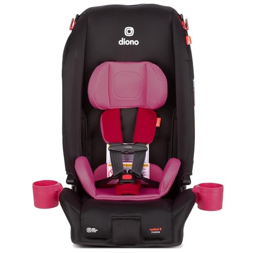 Image of Diono Radian 3R Comfort Travel Kit, Infant Car Seat Accessory, Compatible with Radian 3R, 7-Piece Kit (2 Harness Pads, 1 Buckle Pad, Head Cushion, Seat Cushion, 2 Cupholders), Pink Cotton Candy