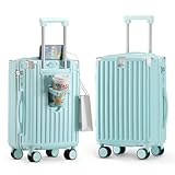 20 Inch Carry on Luggage Carry-on with Cup Holder & USB Port, Luggage with Airline Approved TSA Lock, Softside Lightweight carry on luggage 22 x 14 x 9 airline approved 360° Spinner Double Wheels