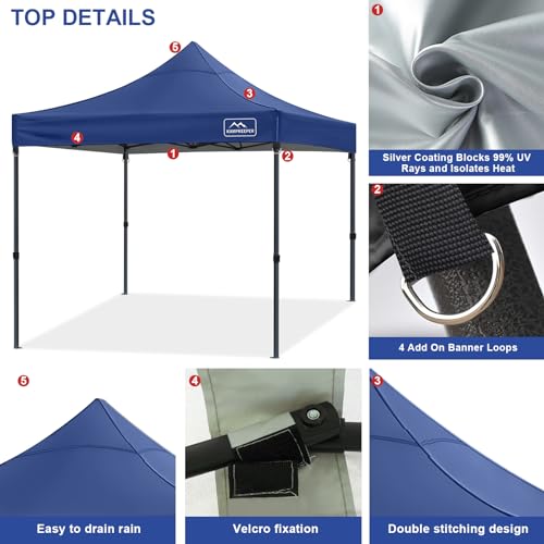 Image of Canopy Replacement Top Cover Roof for 10x10 Peak Straight Leg Canopy Tent