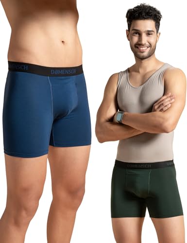 Image of DAMENSCH Mens Regular Fit Premium Cotton Blend Boxer Brief | Innerwear Men, Men Boxers, Underwear for Men, Shorts for Men, Inner for Men, Briefs for Men