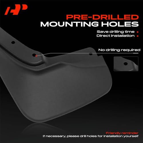 Image of A-Premium Mud Flaps Compatible with Ford | for Ford Explorer 2023 Sport Utility, No Drilling Required Mud Guards with Hardware Accessories, Set of 4 Front and Rear