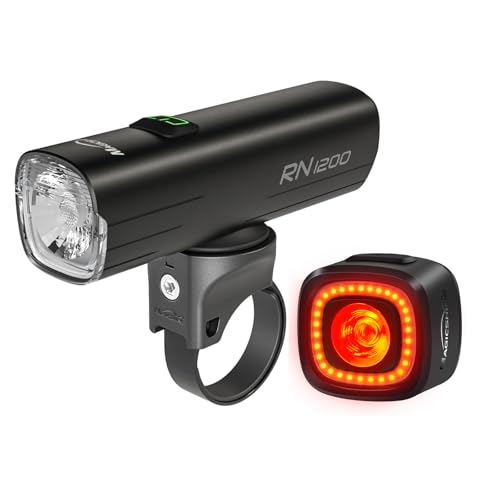 Magicshine RN 1200 SEEMEE 150 V2.0 Combo 1200LM/150LM Bicycle Headlight & Taillight Bike Light for Night Riding Powerful Bike Headlight &Taillight Combinations Compatible with: Mountain Kids Street