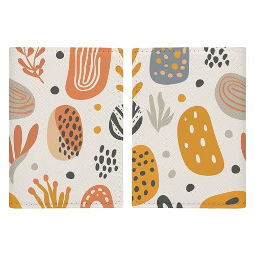 LHJKB Housse de protection pour passeport en polyuréthane durable, images couleur chaude, jolie housse de protection pour passeport pour femmes et hommes, sac de passeport résistant à l'usure, Images