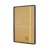 Moleskine Limited Collection Notebook Leather, Large, Ruled, Soft Cover, Open Box, Amber Yellow (5 x...