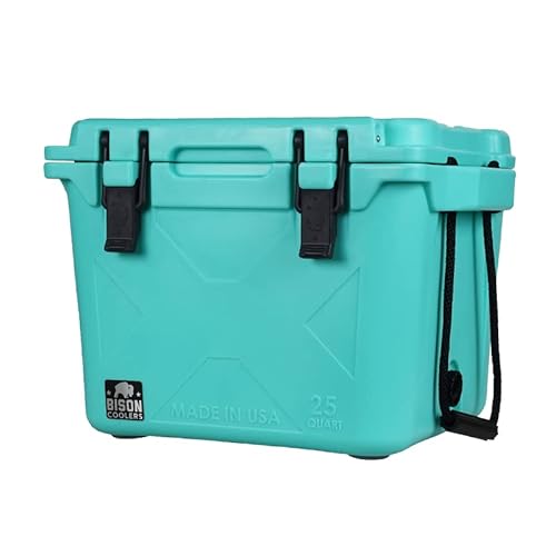 Bison 25 Quart Hard Cooler, Camping Cooler, Fishing Cooler, Insulated Cooler, Boat Cooler, Rotomolded Cooler, Ice Chests, Camping Coolers, Marine Cooler, Hard Shell Cooler