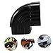 Veemoon 5pcs Replacement Rain Elbow Downspout Connector Adapter Bend Gutter Fitting Right Angle Easy Installation for Efficient Rainwater Drainage