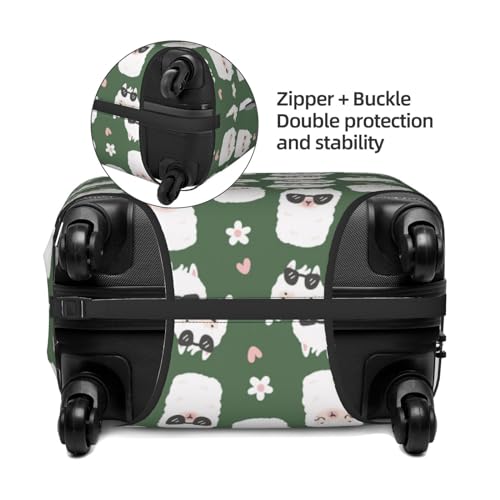 Travel Luggage Cover Protector - Alpaca Faces Washable Suitcase Covers For 18-32 Inch Luggage4