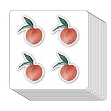 Peach Fruit Stickers 1in for...