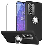 Xiangyun Coque pour Nokia C210 Cover + 1 X Film de Verre Trempé + 1 X Anneau de Support - Silicone Bumper Noir Gel TPU Souple Housse Etui Protection Case (6.5 Xiangyun Coque pour Nokia C210 Cover + 1 X Film de Verre Trempé + 1 X Anneau de Support - Silicone Bumper Noir Gel TPU Souple Housse Etui Protection Case (6.5