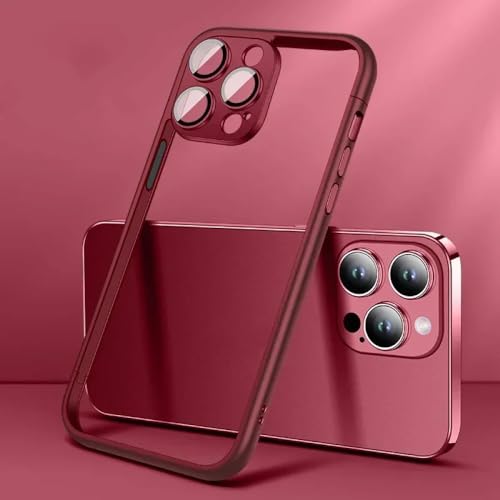Housse iPhone 14 Plus antichoc bordeaux pour protéger votre appareil photo en voyage