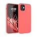 kwmobile Handyhülle für Apple iPhone 12 / iPhone 12 Pro Hülle - TPU Case - Kabelloses Laden - Schutzhülle Cover in Leuchtende Koralle