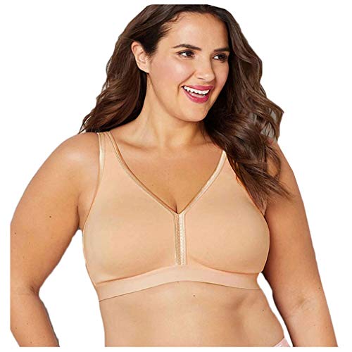 Ellymi Women Underwear,Large Size Wire Free Cotton Bra,Thin Brassiere Sports Underwear,Sport Yoga Bra