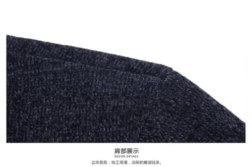 Men's Casual Slim Fit Korean Warmth Thick Knitted Soft Comfortable O-Neck Base Sweater2