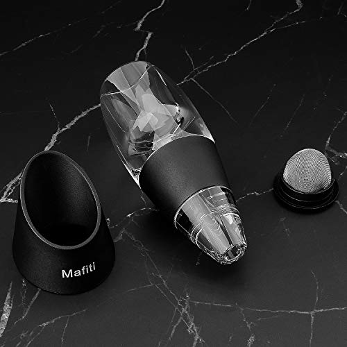 image for Mafiti Red Wine Pourers Aerator Portable Decanter with Base for Birthd