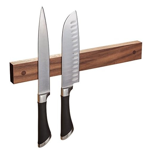 Powerful Magnetic Knife Strip, Holder Made in USA (Walnut, 12 inches)