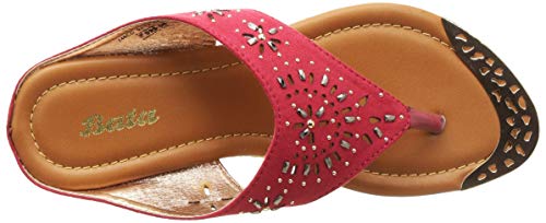 Image of BATA Women ULF Thong Red Fashion Slippers-6 (5715793)