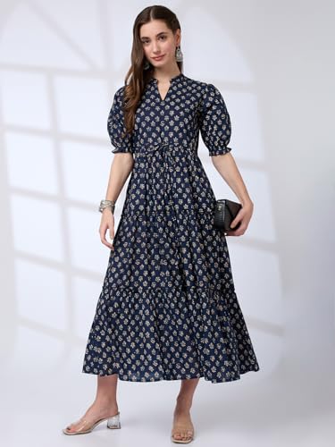 Image of Globus Women Ethnic Dresses (3641667001 Blue S)