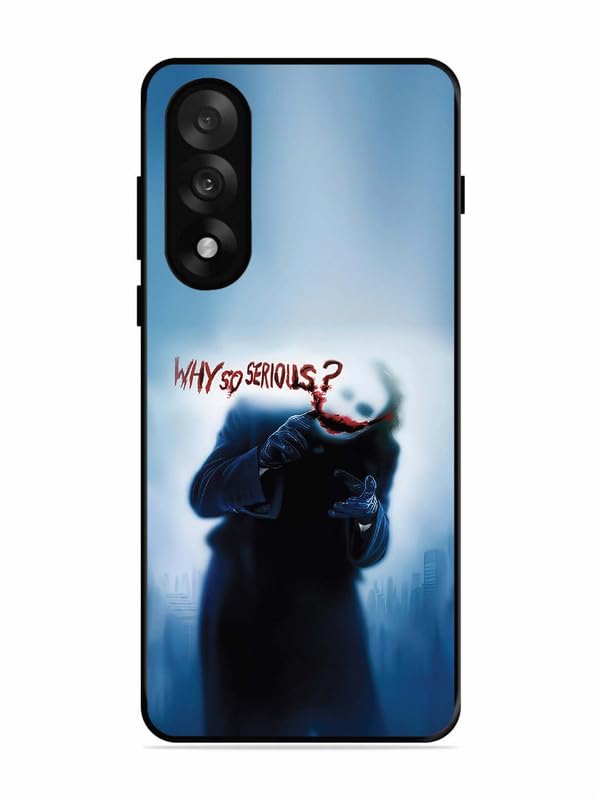 Printed Case for OnePlus Nord 5 5G | HD Print of Joker-why-so-serious-Heath-Ledger | Metal Back + Soft TPU Edges | 360° Full Protection Case