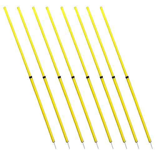 bluedot trading soccer agility poles  telescopic fixed amp collapsible options 4 6 8 piece sets speed training poles for agility drills outdoor games football amp sport training equipment