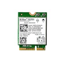 Killer 1650i AC Dual Band 2.4Gbps Wirelets AX201 WF6 Card AX201NGW 802.11AX/A/B/G/N BT 5.0 Laptop for Windows 10