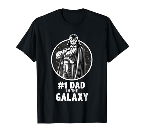 Star Wars Father's Day Darth Vader #1 Dad In The Galaxy Camiseta