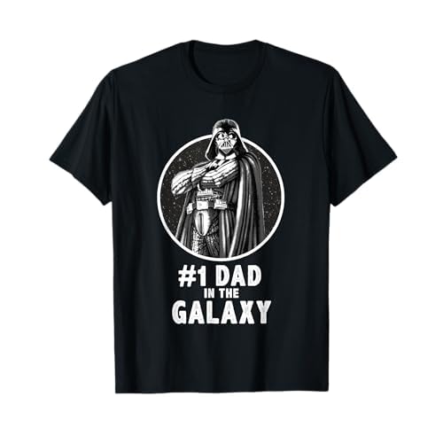 Star Wars Father's Day Darth Vader #1 Dad In The Galaxy Camiseta