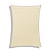 Windscreen4less 16' x 20' Sun Shade Sail Rectangle Outdoor Canopy Cover UV Block for Backyard Porch Pergola Deck Garden Patio (Beige)